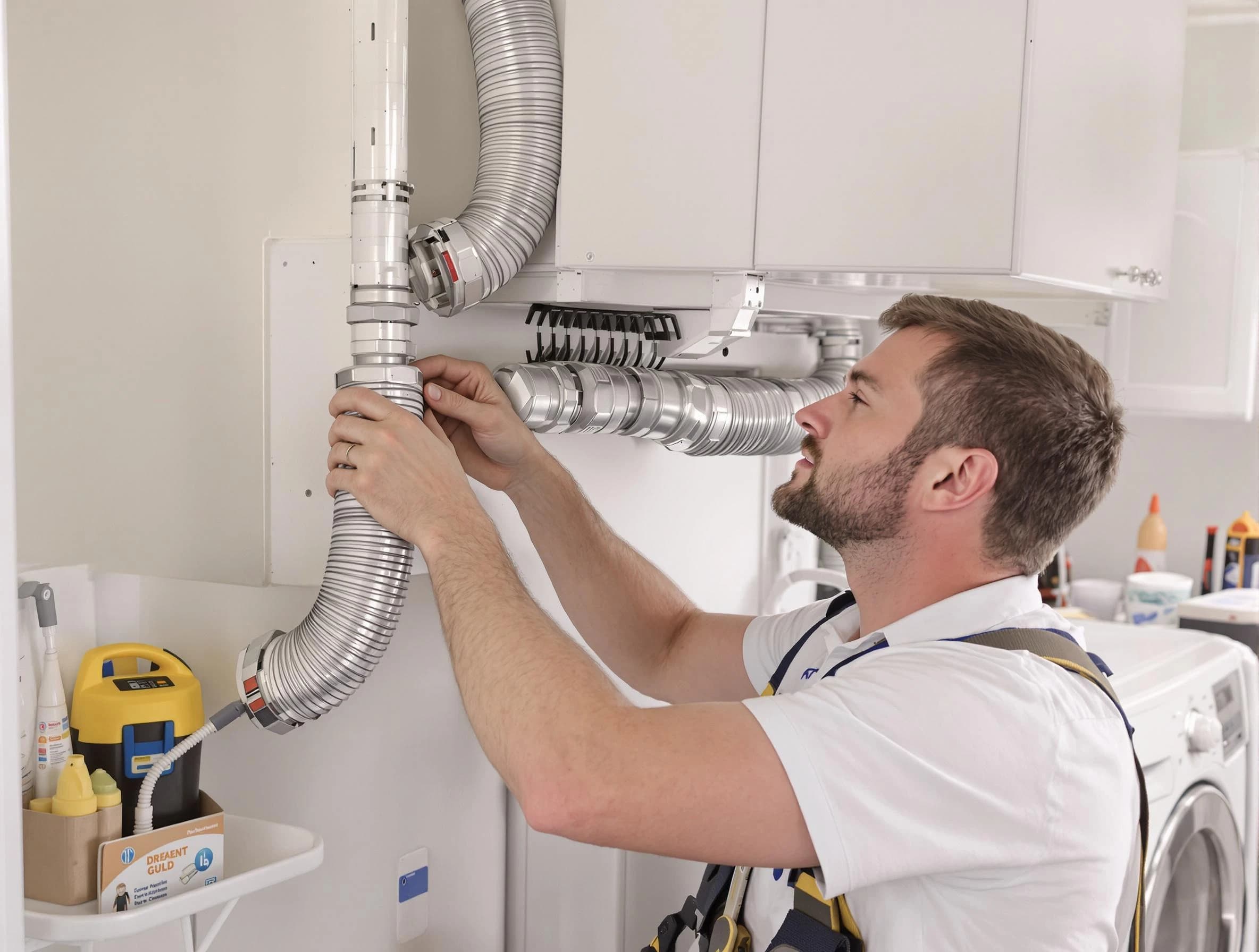 Professional dryer vent repair and installation by Reading Dryer Vent Cleaning in Reading