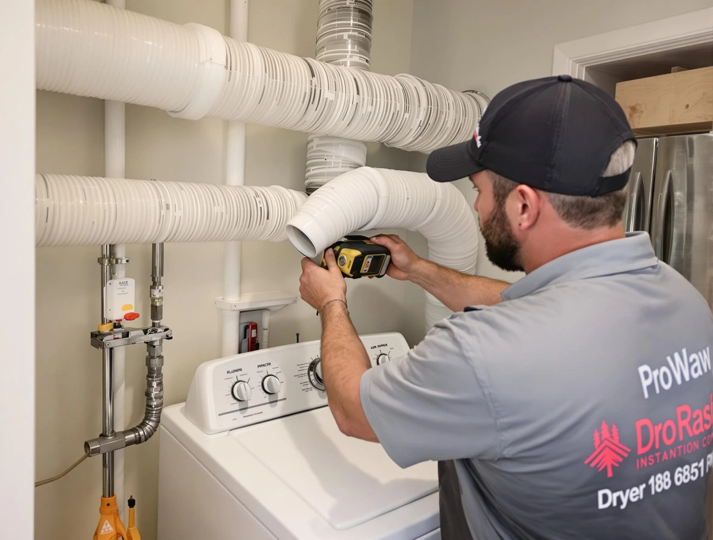 Professional dryer vent hose installation by Reading Dryer Vent Cleaning in Reading