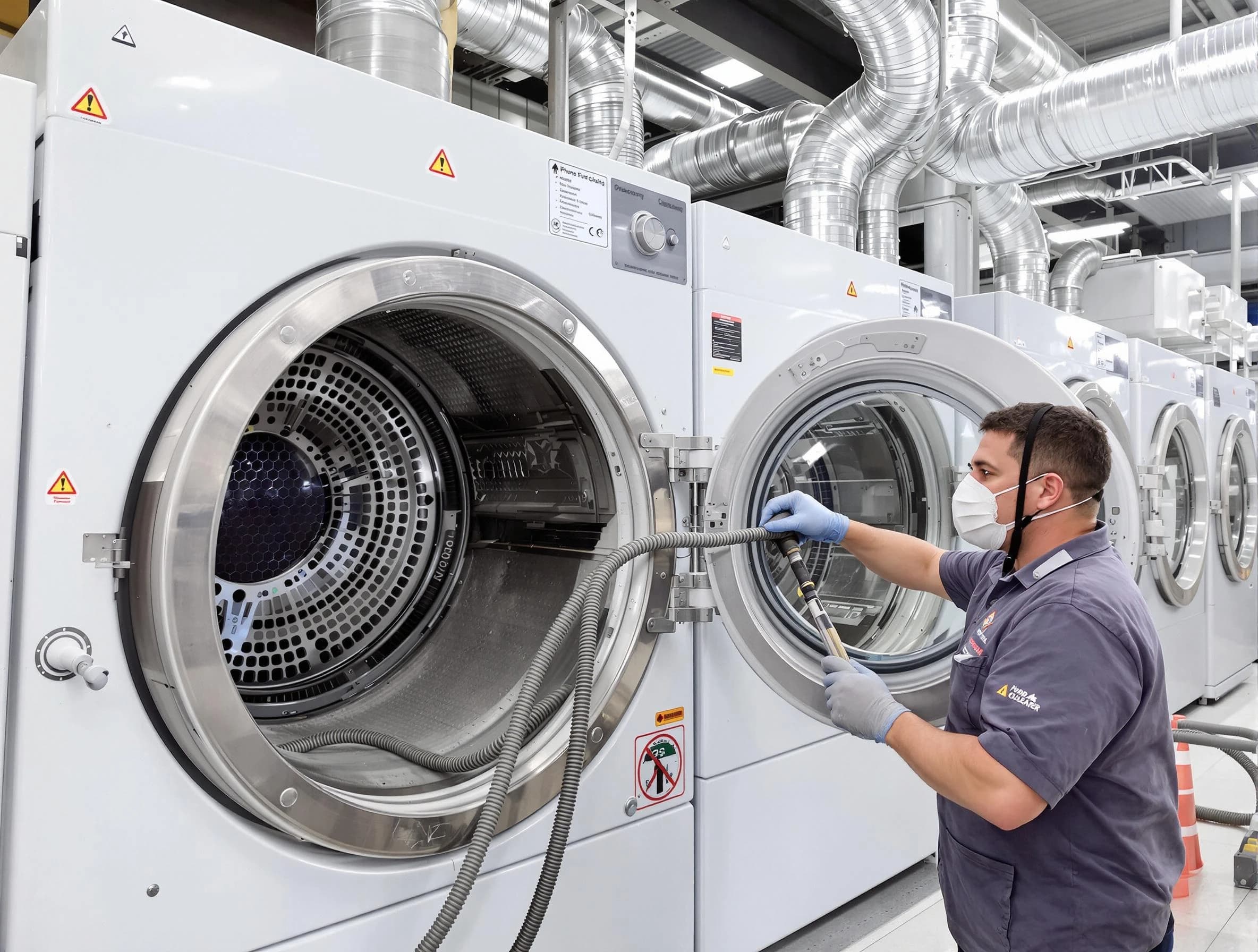 Industrial-grade dryer vent cleaning by Reading Dryer Vent Cleaning in Reading