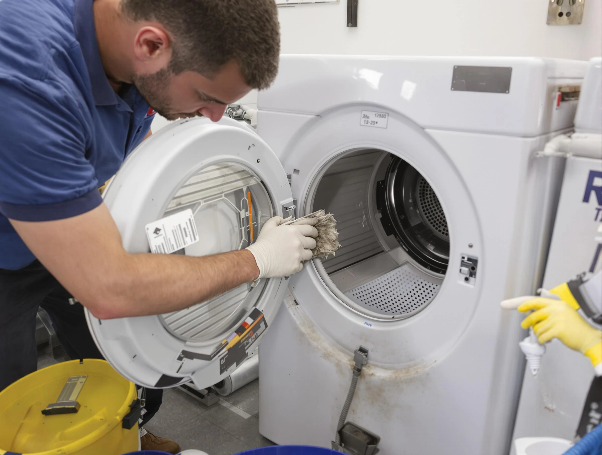 Reading Dryer Vent Cleaning specialist performing detailed lint trap cleaning service in Reading