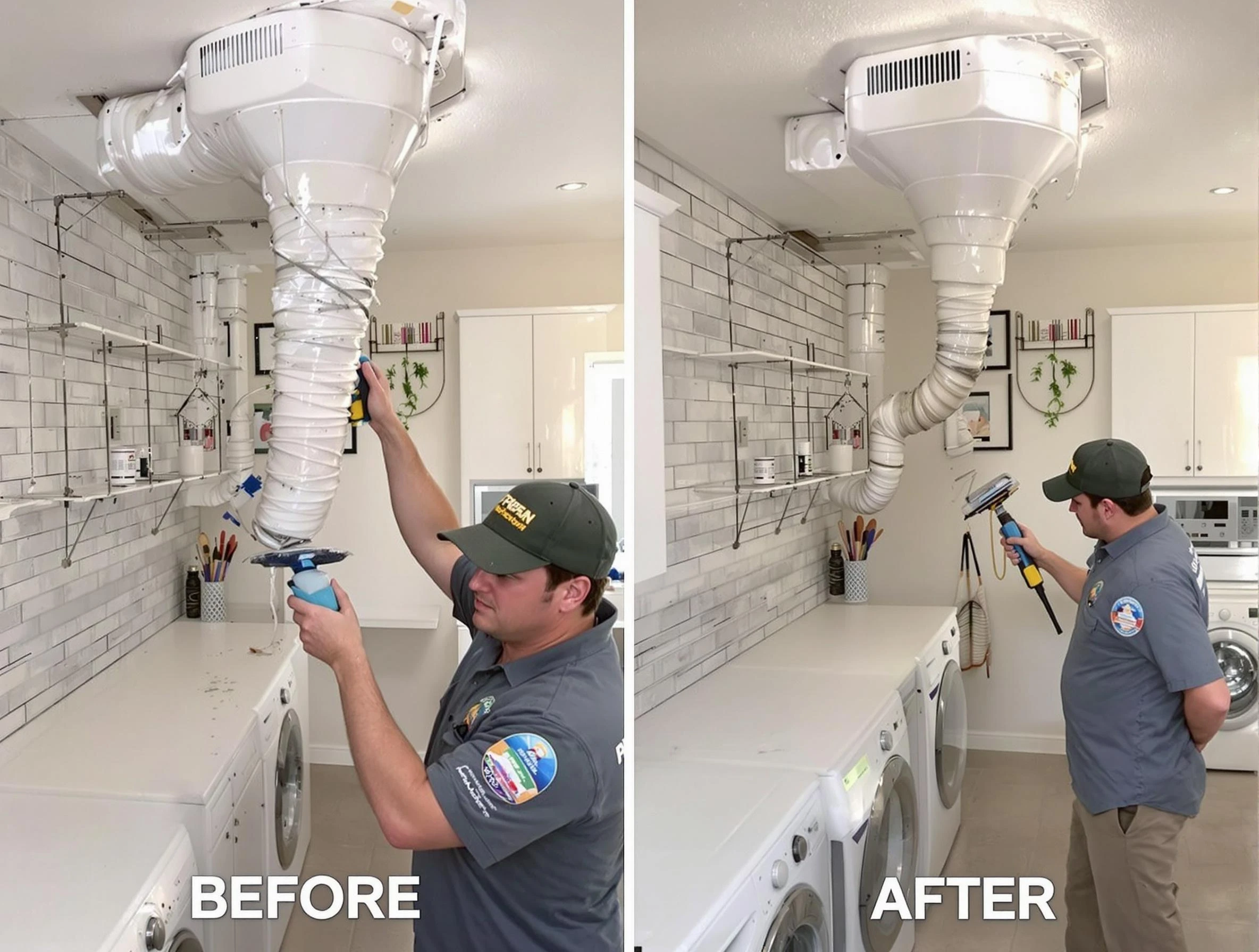 Professional dryer exhaust vent cleaning by Reading Dryer Vent Cleaning in Reading