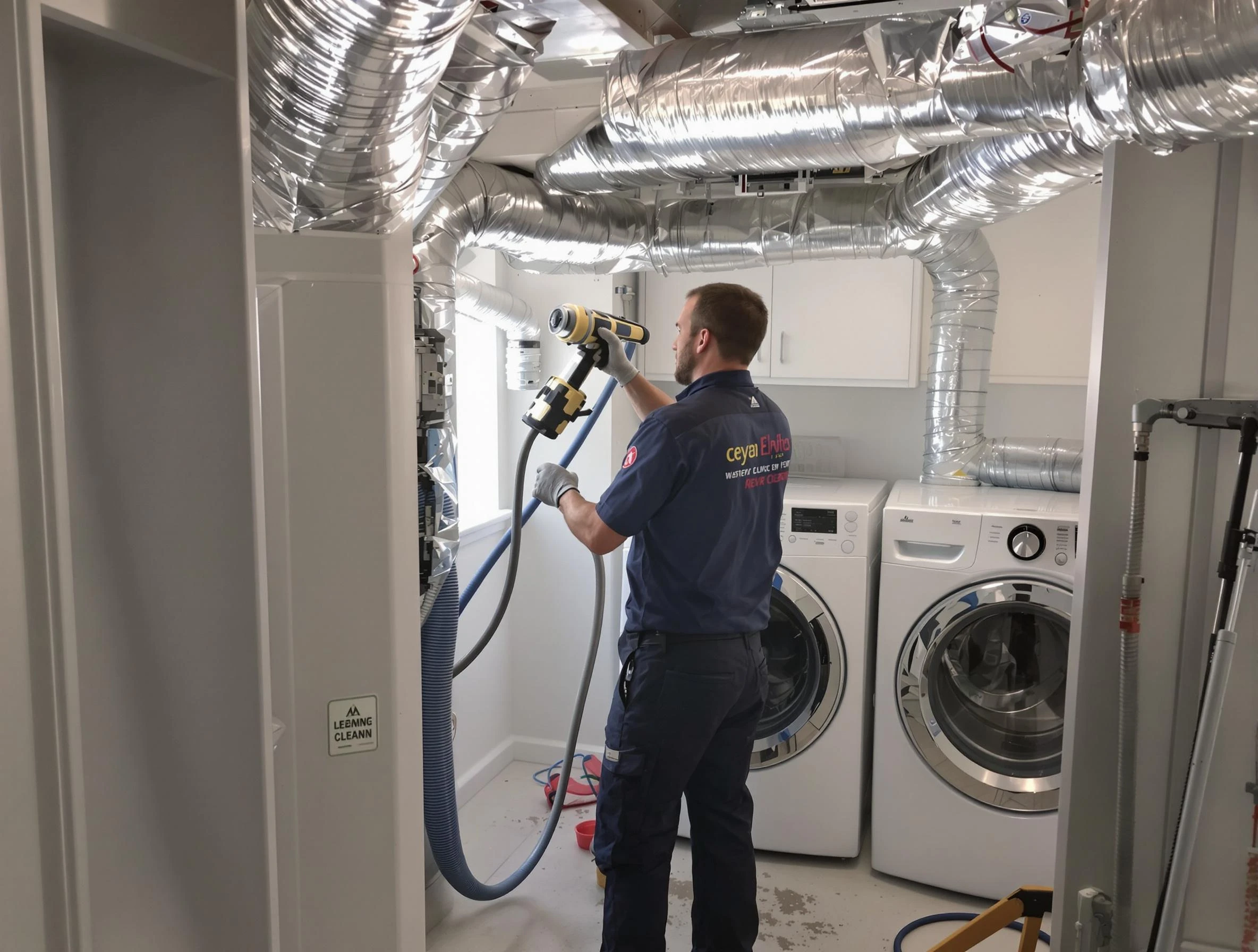 Reading Dryer Vent Cleaning specialist using advanced equipment for thorough duct cleaning in Reading