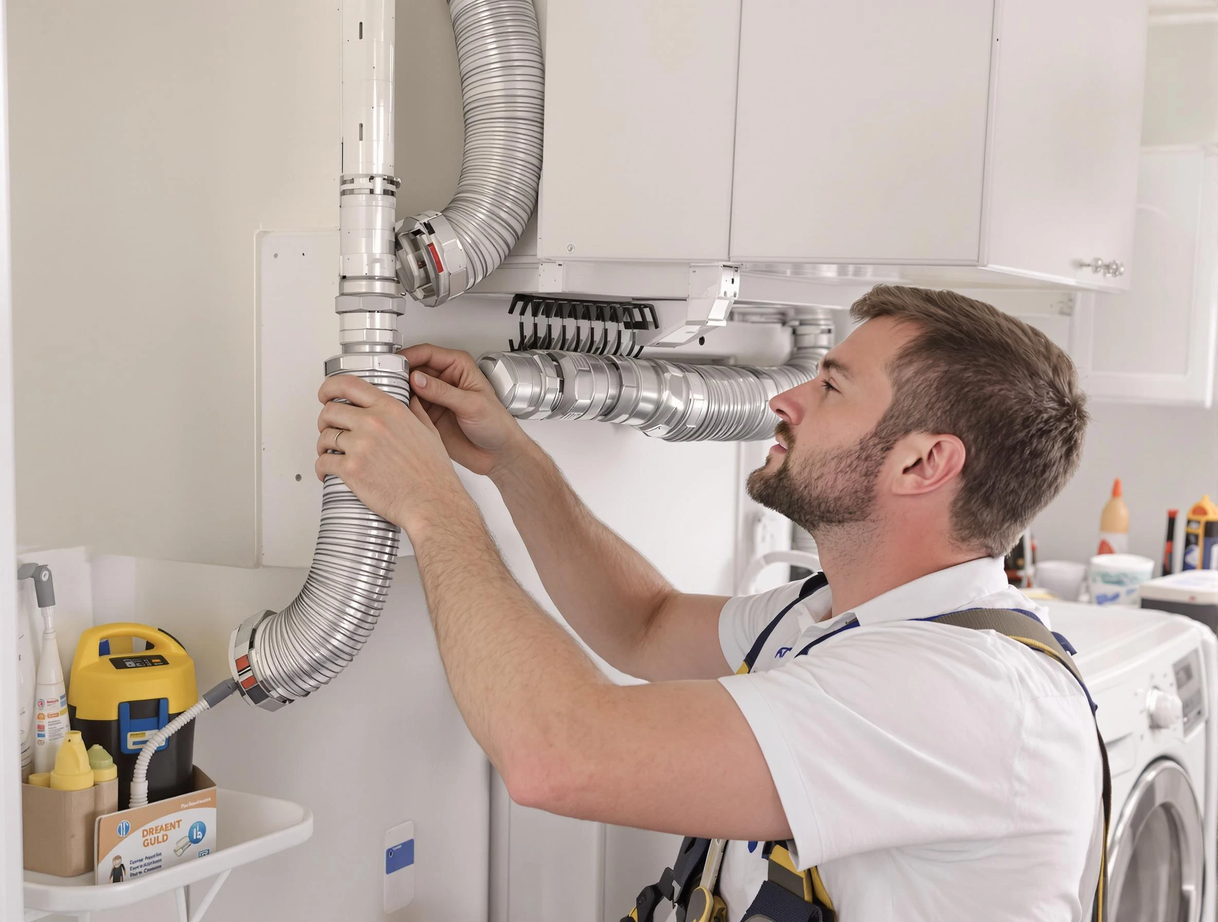 Professional dryer vent repair and installation by Reading Dryer Vent Cleaning in Reading